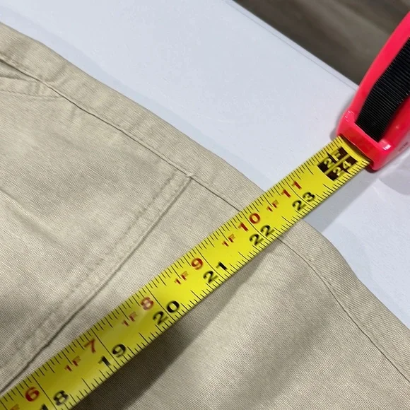 Old Navy women’s size large linen rayon Capri pants beige NEW - Picture 14 of 16
